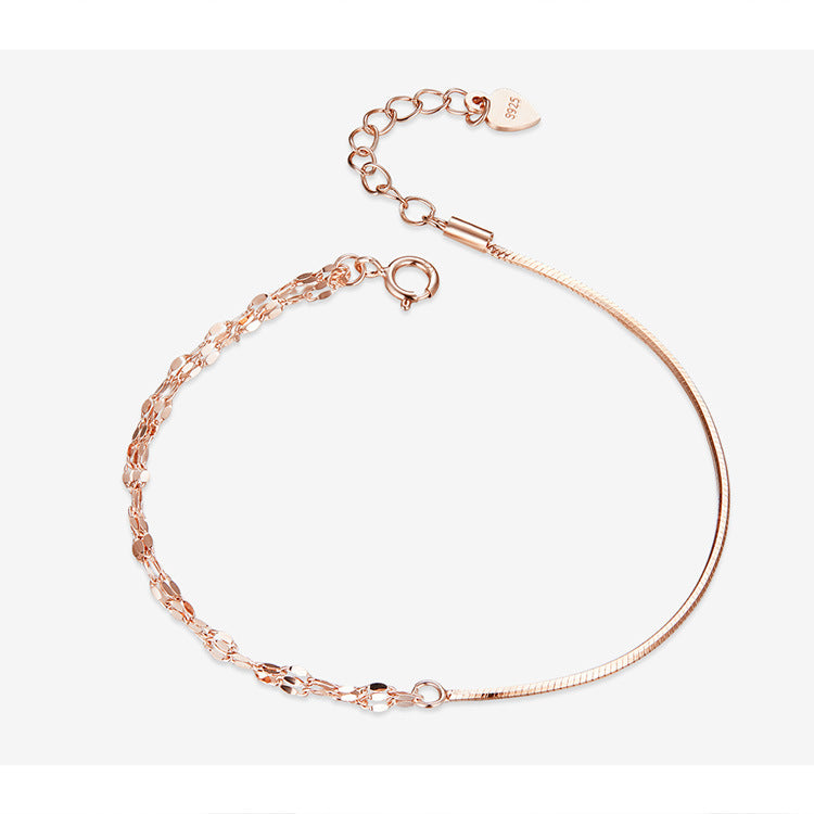 Rose Gold Rope and Chain bracelet