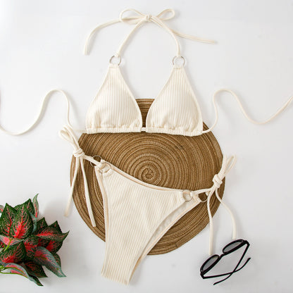 Textured String Bikini