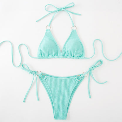 Textured String Bikini